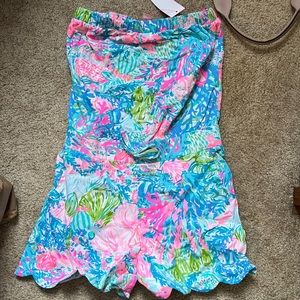 NWT Lilly Pulitzer XS strapless romper